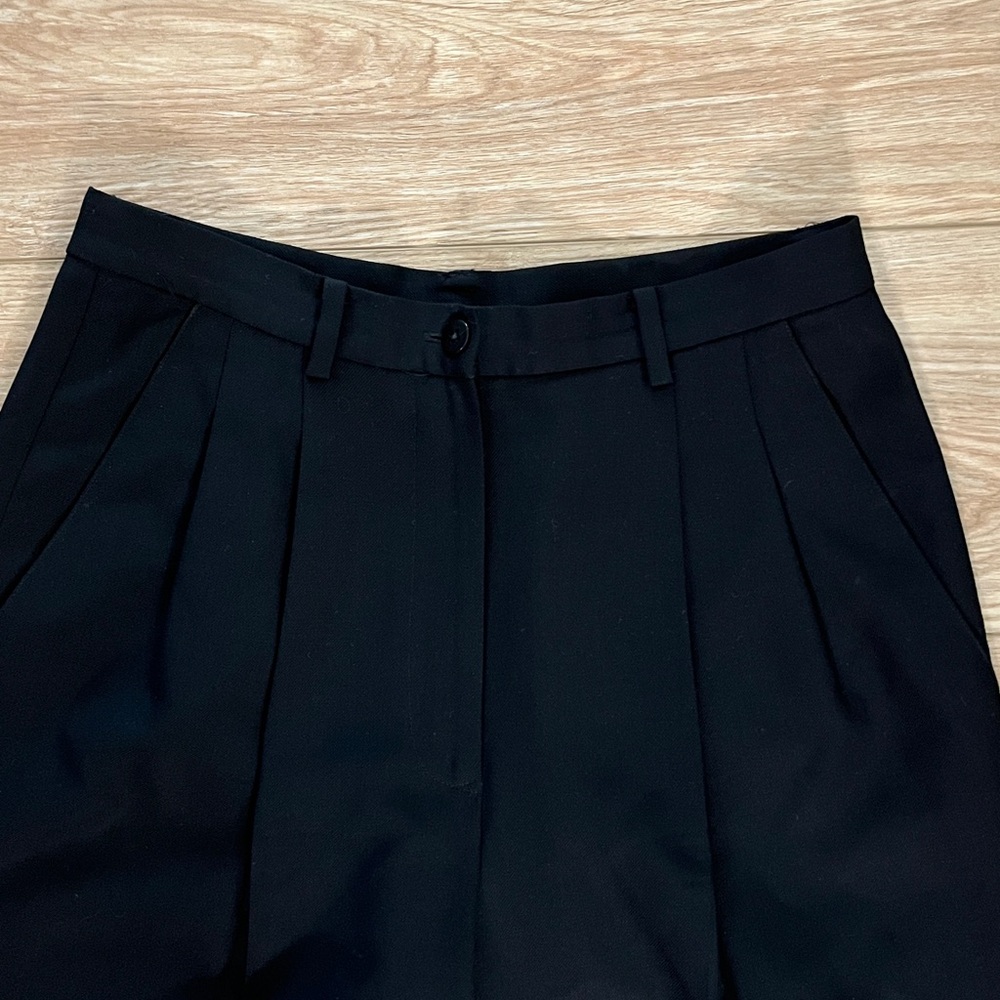 Vintage DKNY black wool pleated trousers - Picture 2 of 11